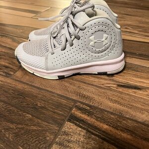 Under Armour Kids Light Gray Sneakers